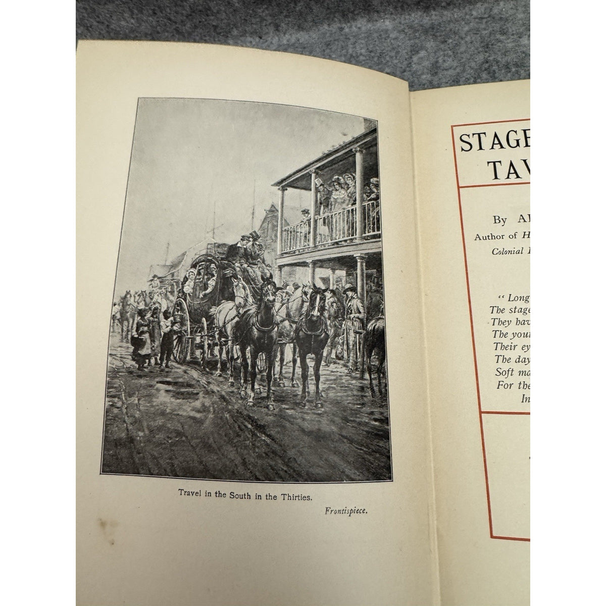1902 Stage-Coach and Tavern Days Alice Morse Earle Illustrated History