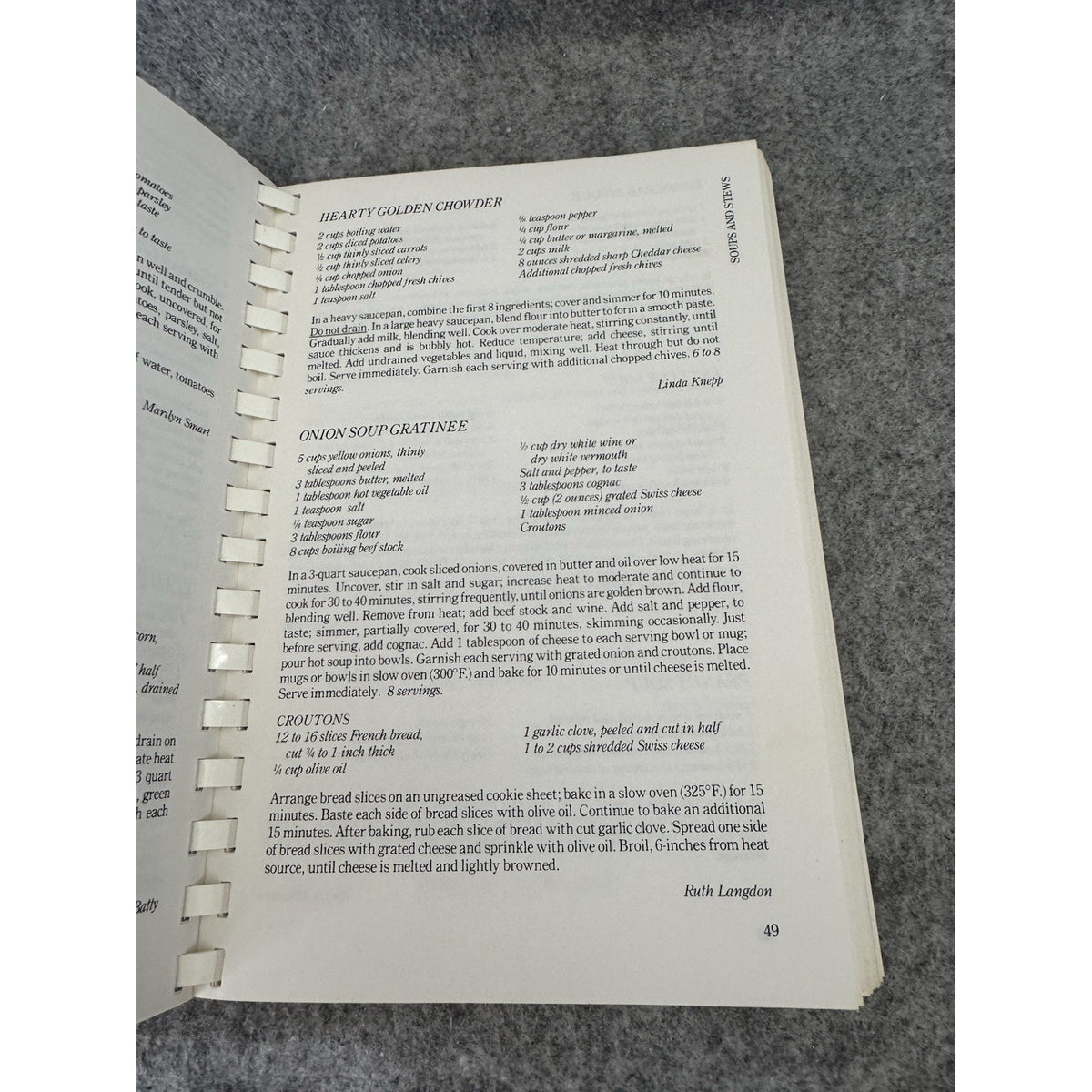 Apron Strings Richmond Symphony Cookbook 1983 Virginia Comb Bound