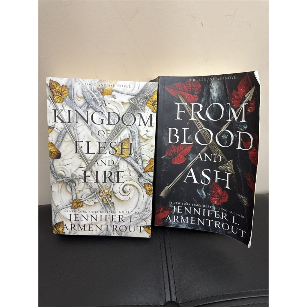 Blood and Ash Series Books 1-2 set. From Blood and Ash + A Kingdom of Flesh Fire