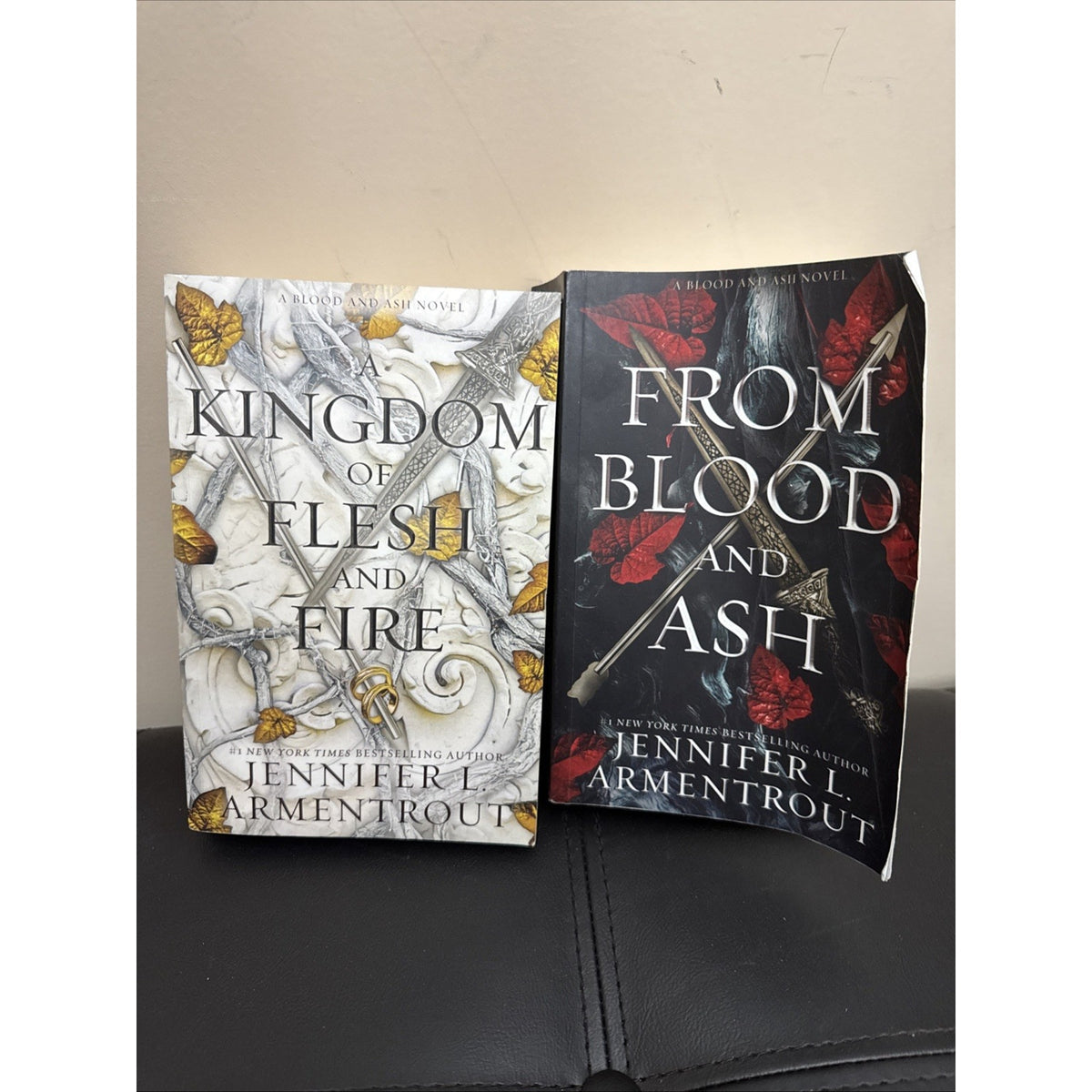 Blood and Ash Series Books 1-2 set. From Blood and Ash + A Kingdom of Flesh Fire