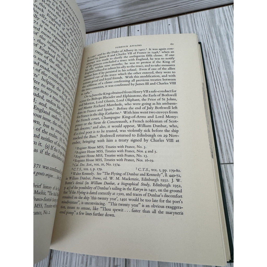 1958 King James IV of Scotland R L Mackie HC Oliver Boyd History