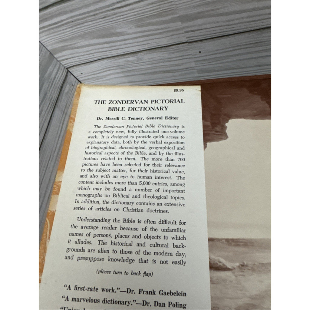 The Zondervan Pictorial Bible Dictionary Edited by Merrill Tenney 1963