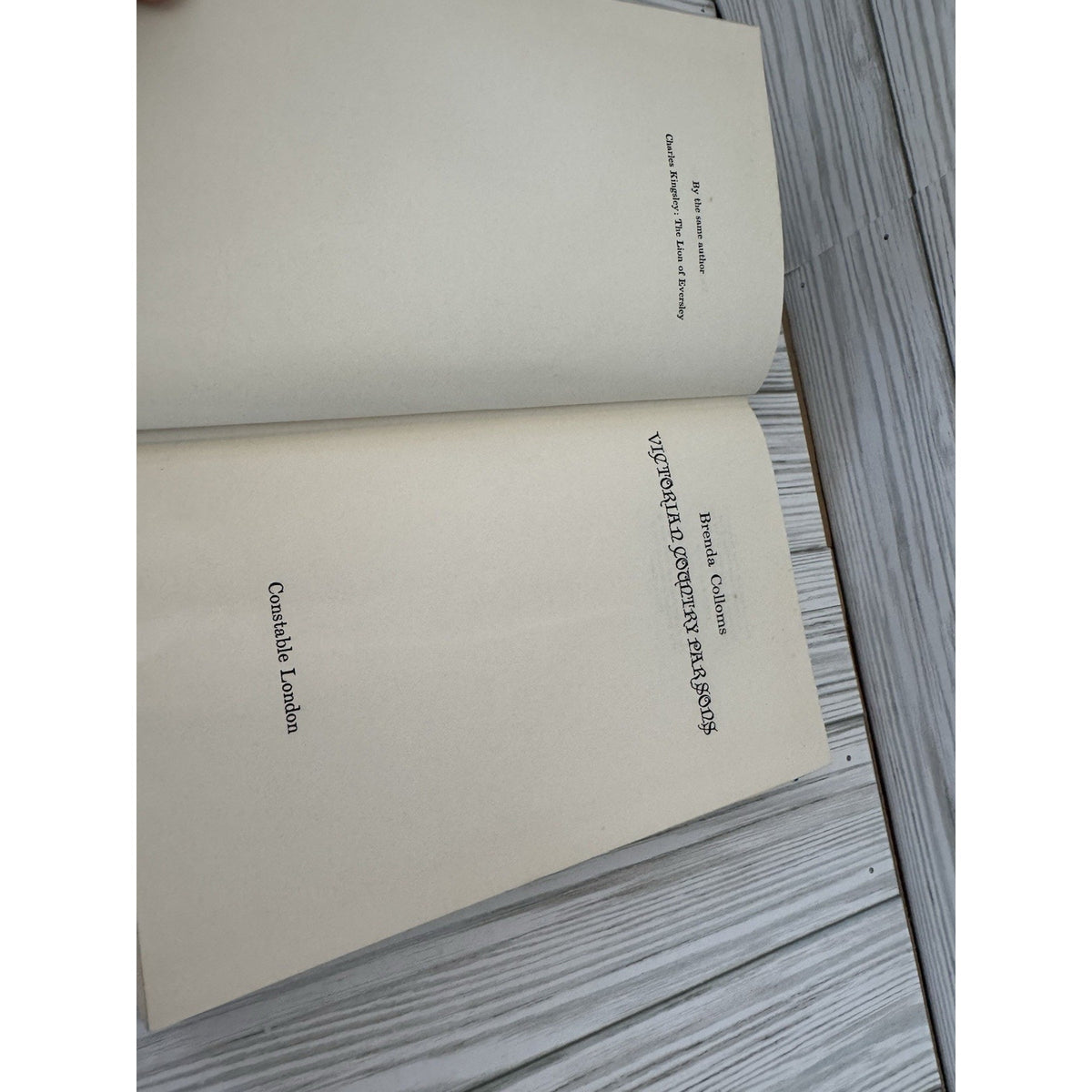 Victorian Country Parson, Brenda Colloms, Book Club Associates, 1