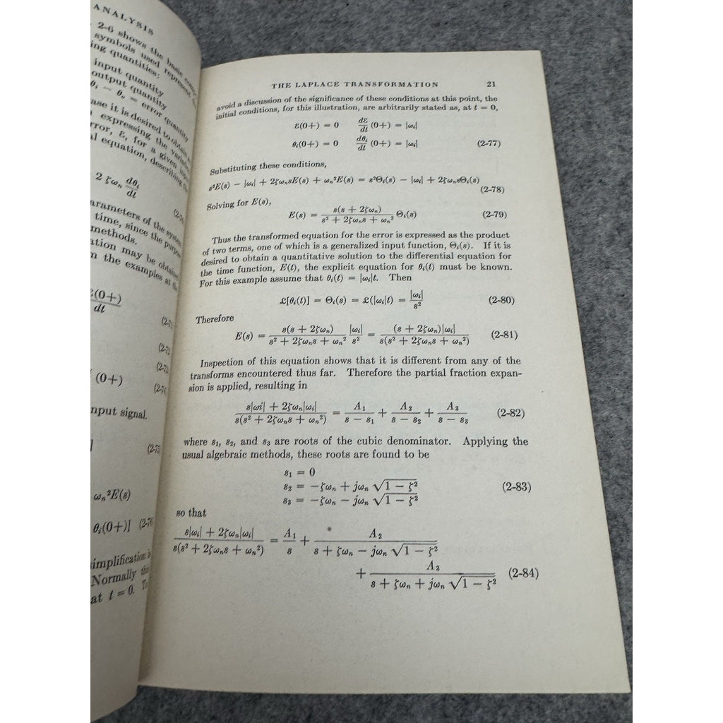 Servomechanism Analysis Thaler Brown 1953 McGraw-Hill Control Engineering