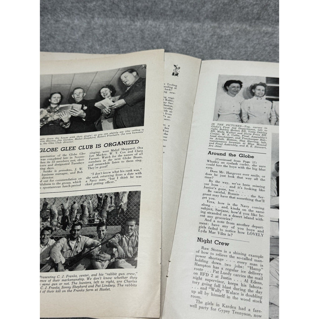 1943 Globe Beam December WWII Aircraft Magazine AT-10 Christmas Fort Worth.