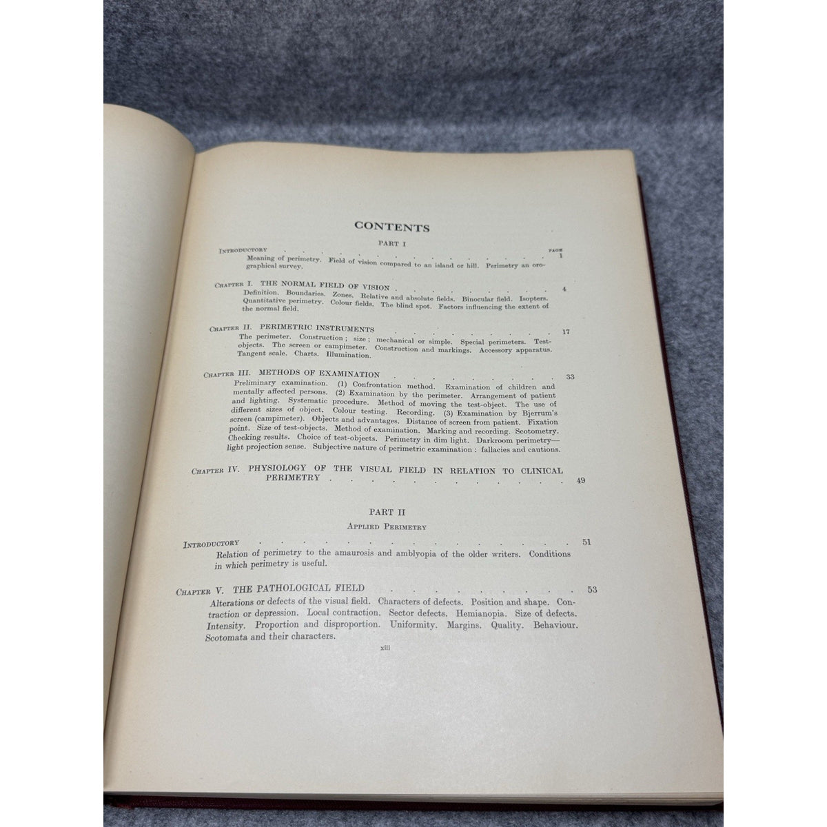 1938 Clinical Perimetry H M Traquair 3rd Ed HC Mosby Ophthalmology