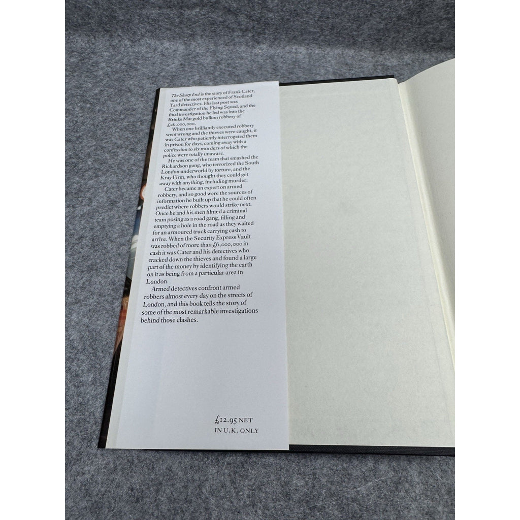 The Sharp End Frank Cater Tom Tullett 1988 First Edition Scotland Yard Crime