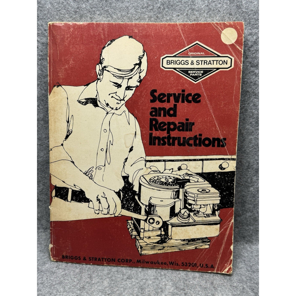 Vintage Briggs & Stratton Service Repair Manual 270962 Small Engine L-Head