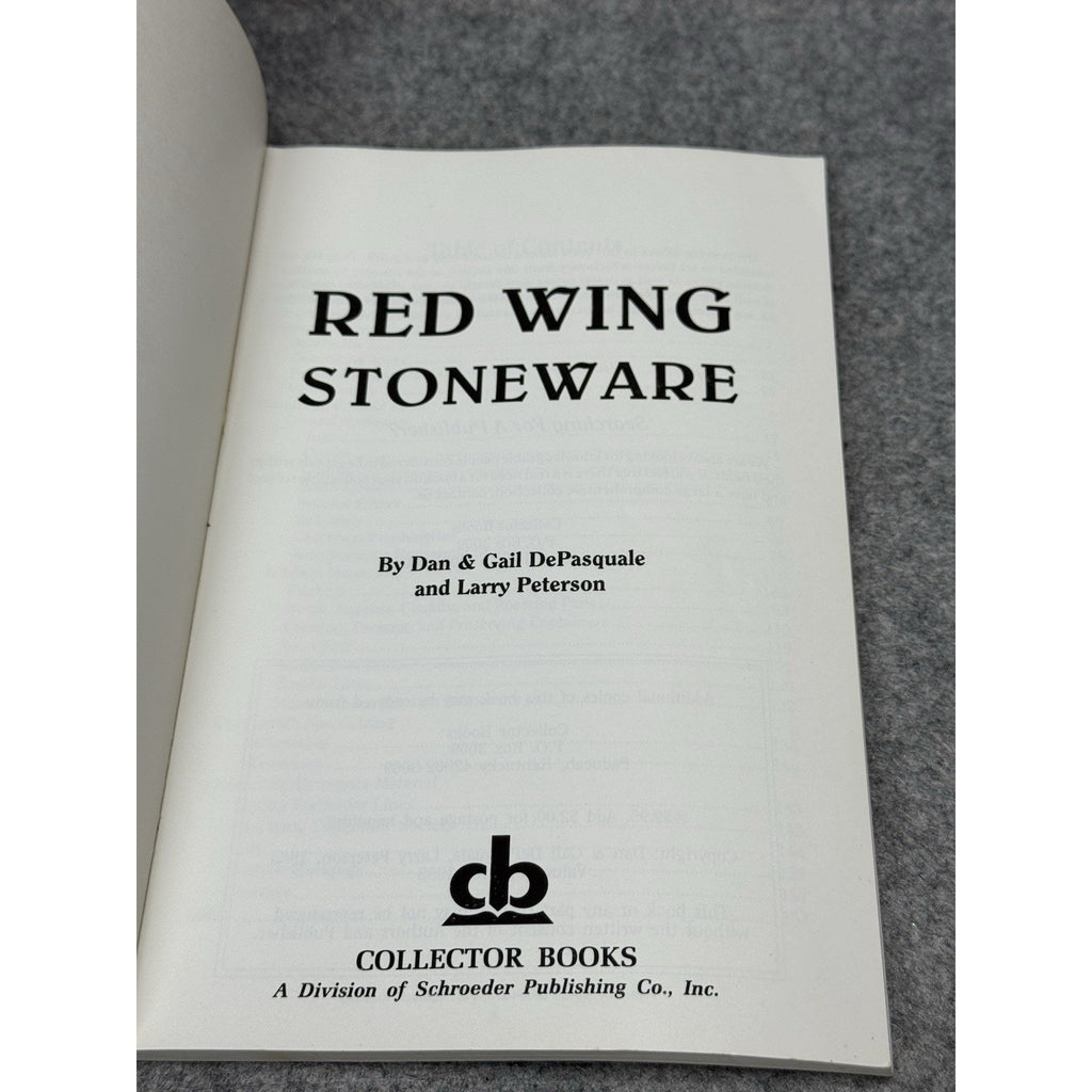 1995 Red Wing Stoneware Identification Value Guide DePasquale Paperback