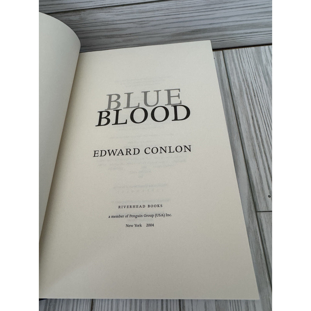 Blue Blood Edward Conlon 1st Edition 1st Print 2004 HC DJ