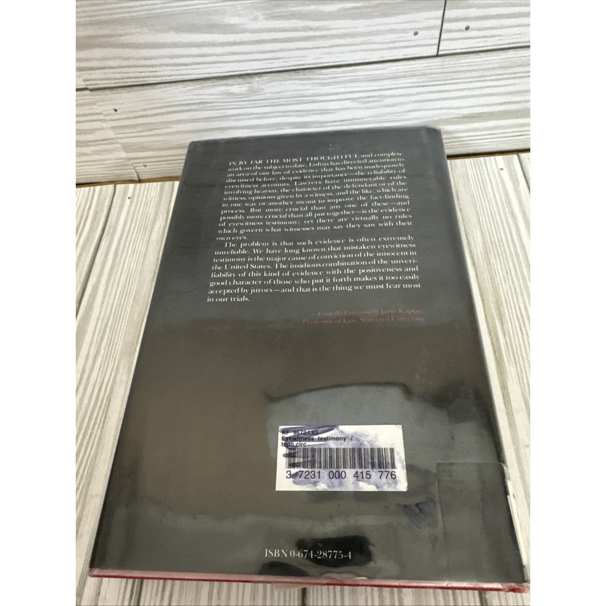 EYEWITNESS TESTIMONY: WITH A NEW PREFACE BY THE AUTHOR By Elizabeth F. Loftus