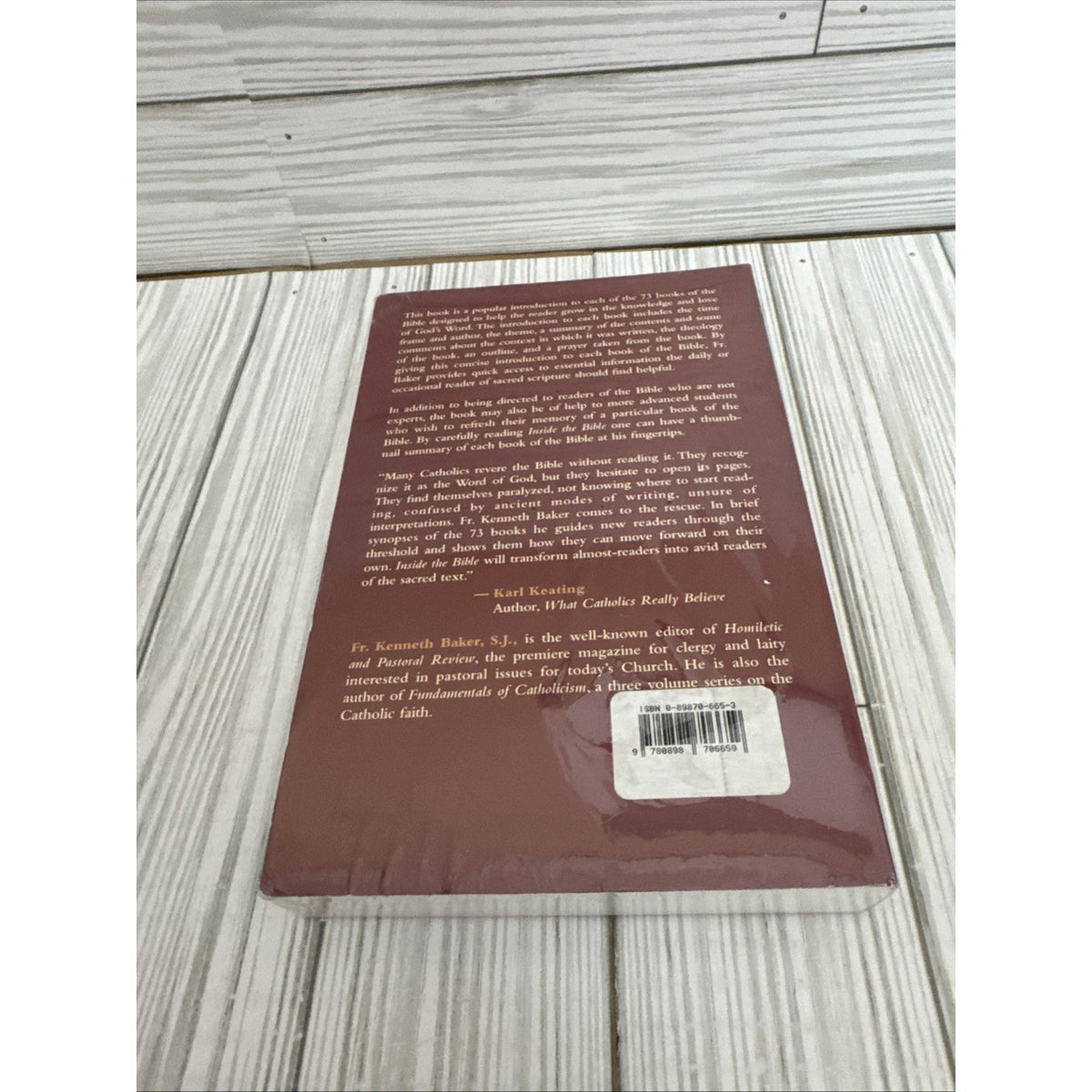 Inside the Bible : A Guide to Understanding Each Book of the Bible by Kenneth F.