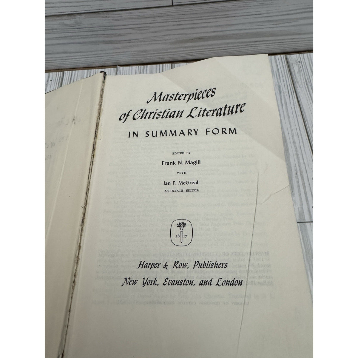 Masterpieces of Christian Literature Magill 1963 HC Harper & Row