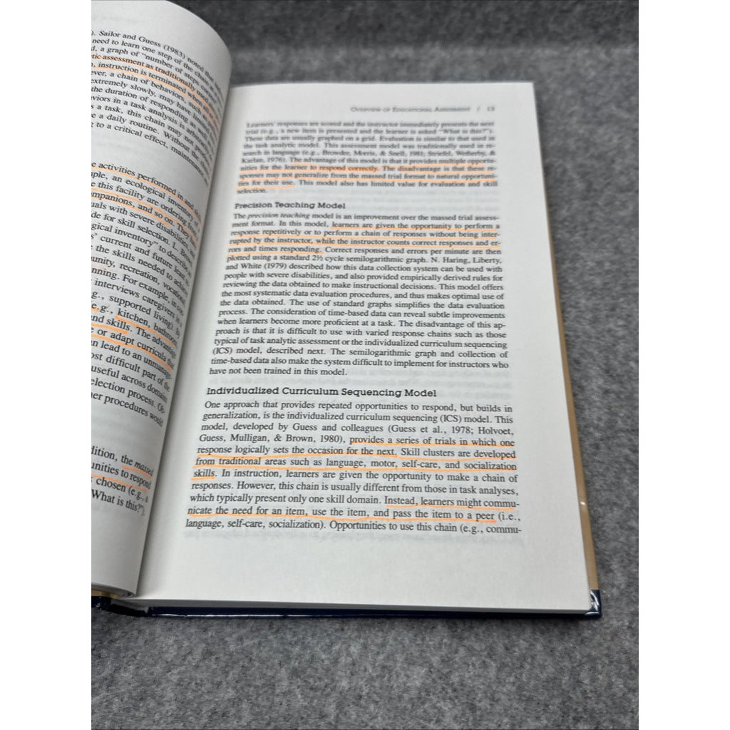 Assessment of Individuals with Severe Disabilities : An Applied Behavior