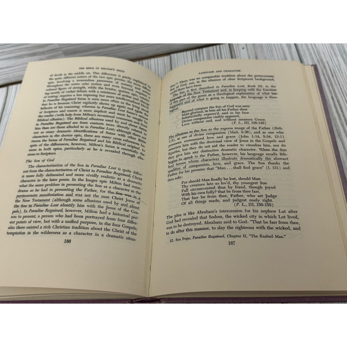 The Bible in Milton’s Epics James H Sims 1962 1st Ed University Florida Press