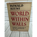 Donald Keene World Within Walls 1976 1st Ed HC DJ Japanese Literature Edo