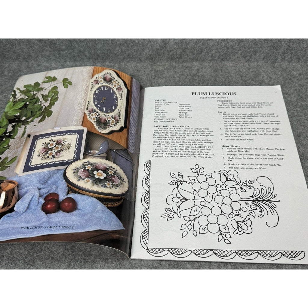1990 Tolehaven Collection III Gail Anderson Floral Tole Painting Pattern Book
