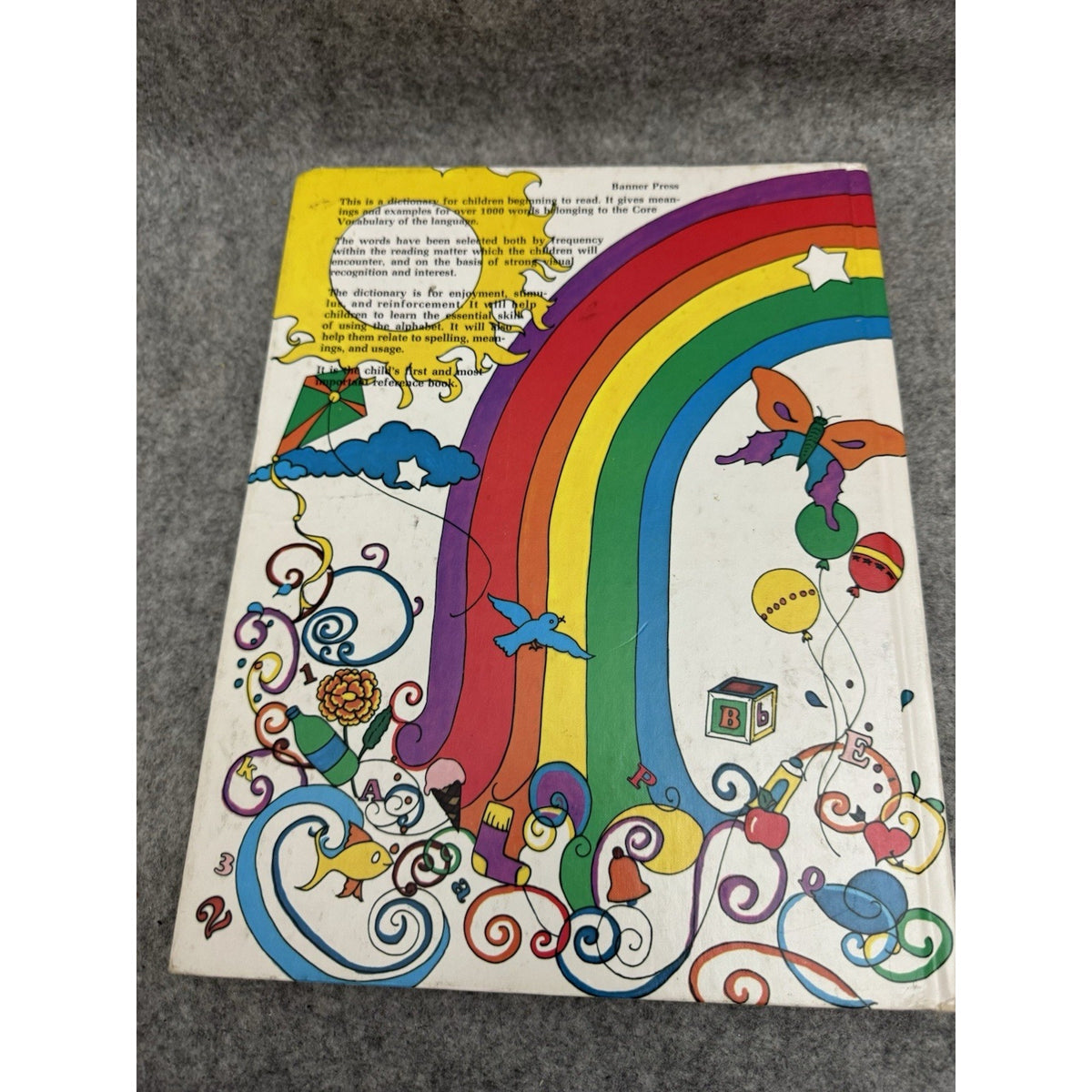 The First Dictionary 1977 Banner Press Vintage Children’s Picture Dictionary