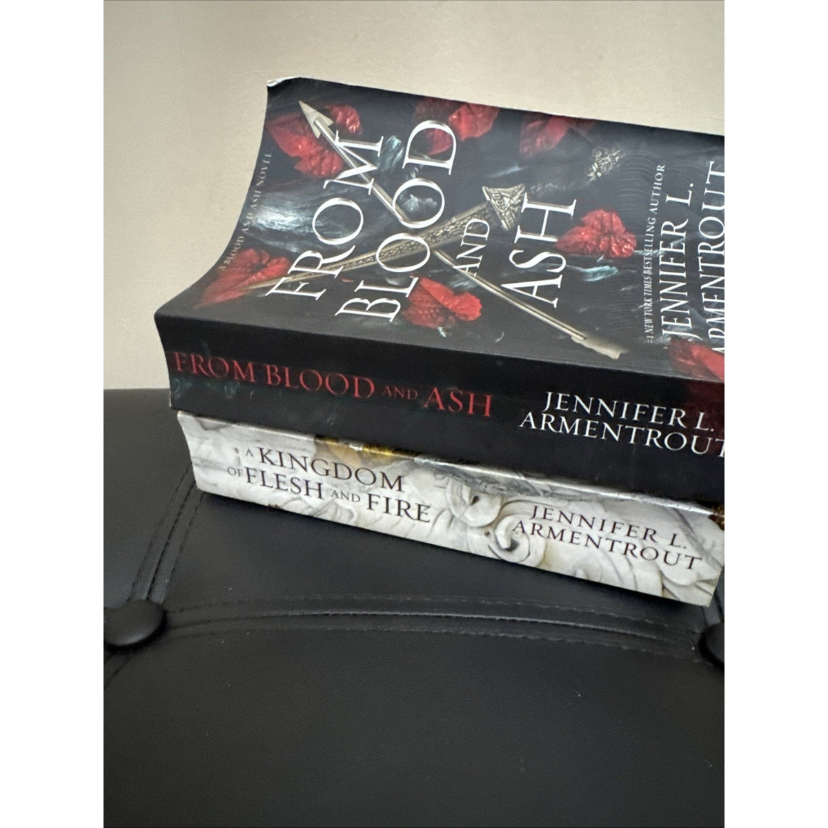 Blood and Ash Series Books 1-2 set. From Blood and Ash + A Kingdom of Flesh Fire
