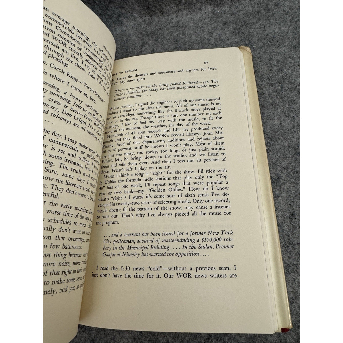 Signed Rambling With Gambling John Gambling 1972 HCDJ WOR Radio Memoir