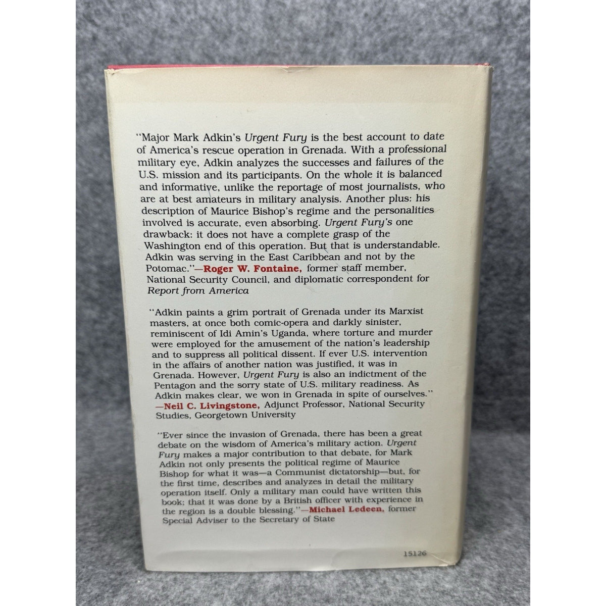 Urgent Fury The Battle for Grenada Mark Adkin 1989 Hardcover Dust Jacket