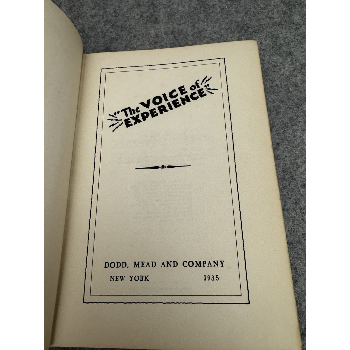 Ten Rules for Happy Marriage 1935 Voice of Experience Dodd Mead HC