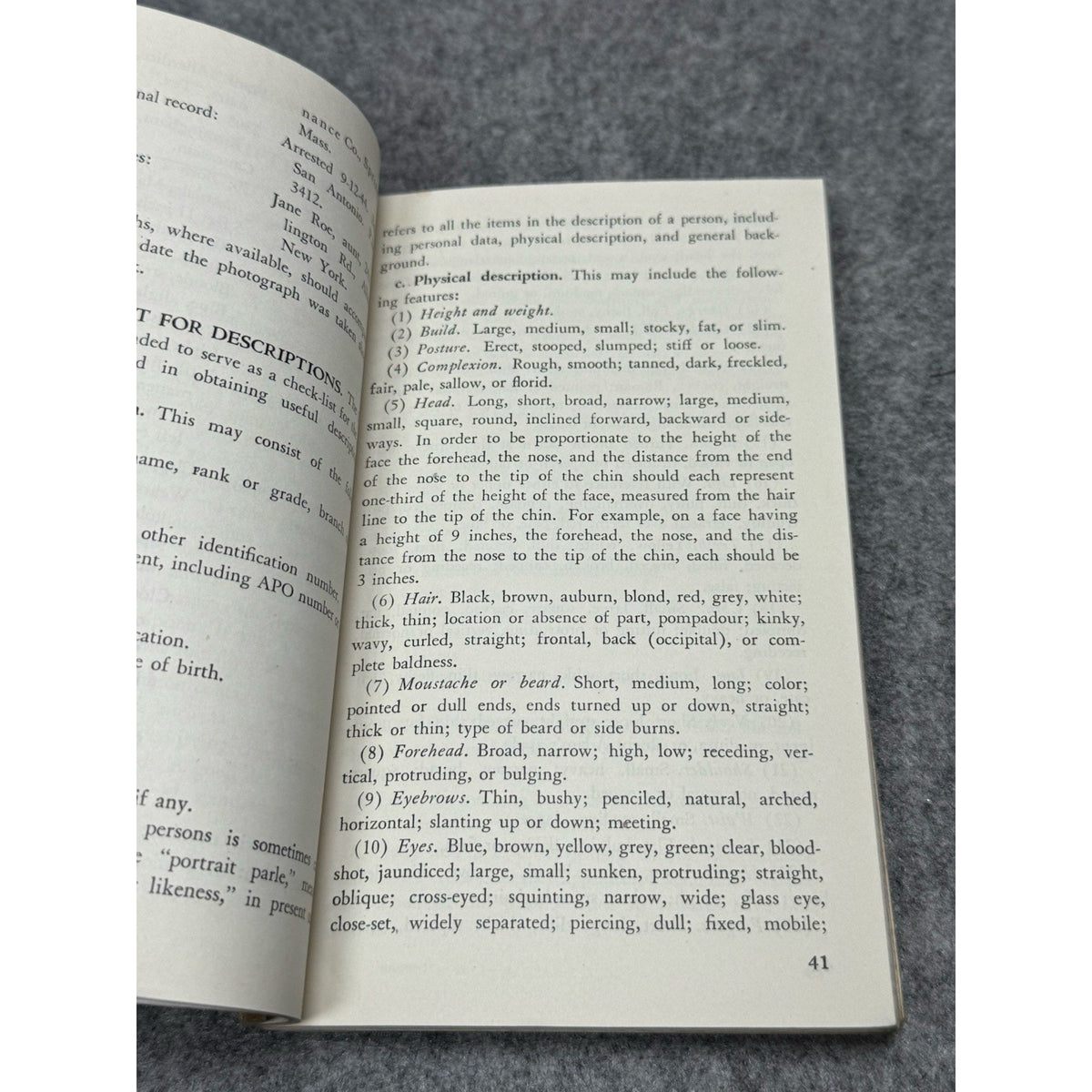 1945 FM 19-20 Criminal Investigation War Department Reference 358 Pages