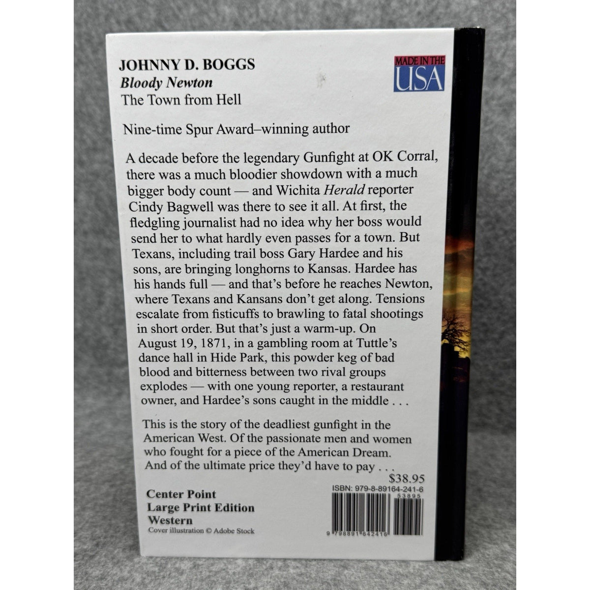 2024 Bloody Newton Town from Hell Johnny D Boggs Large Print Hardcover