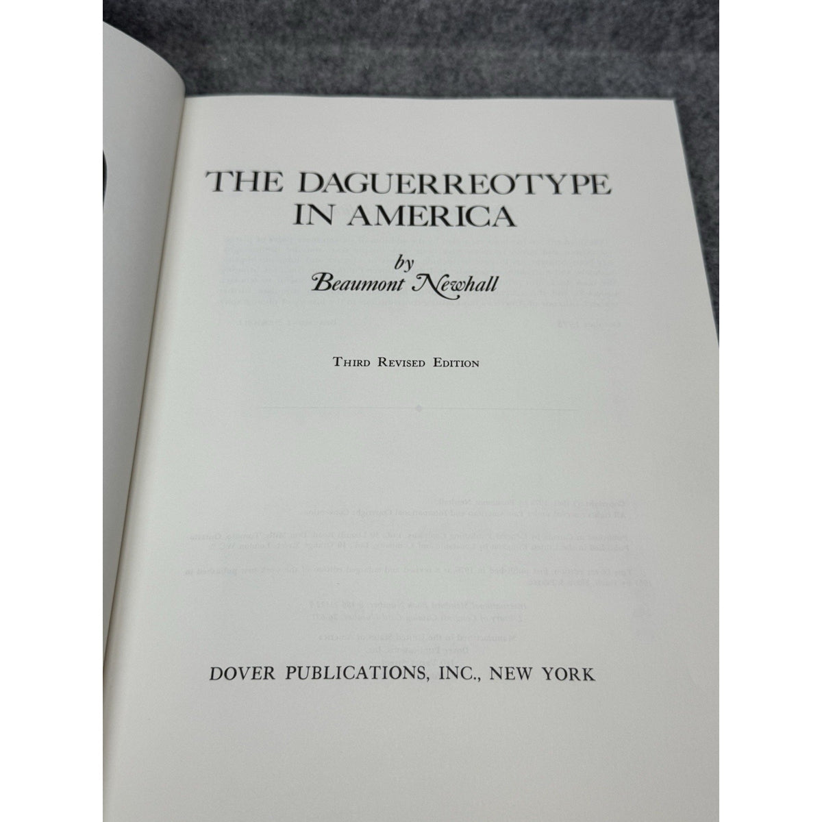 1976 The Daguerreotype in America Beaumont Newhall Photography Softcover