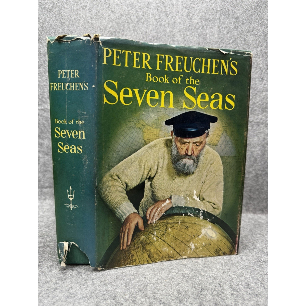 1957 Peter Freuchen Book Seven Seas Maritime History 8th Printing Illustrated