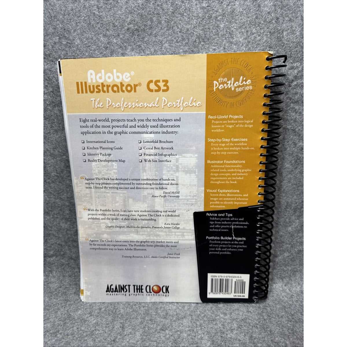 Adobe Illustrator CS3 : The Professional Portfolio by Against The Clock and...