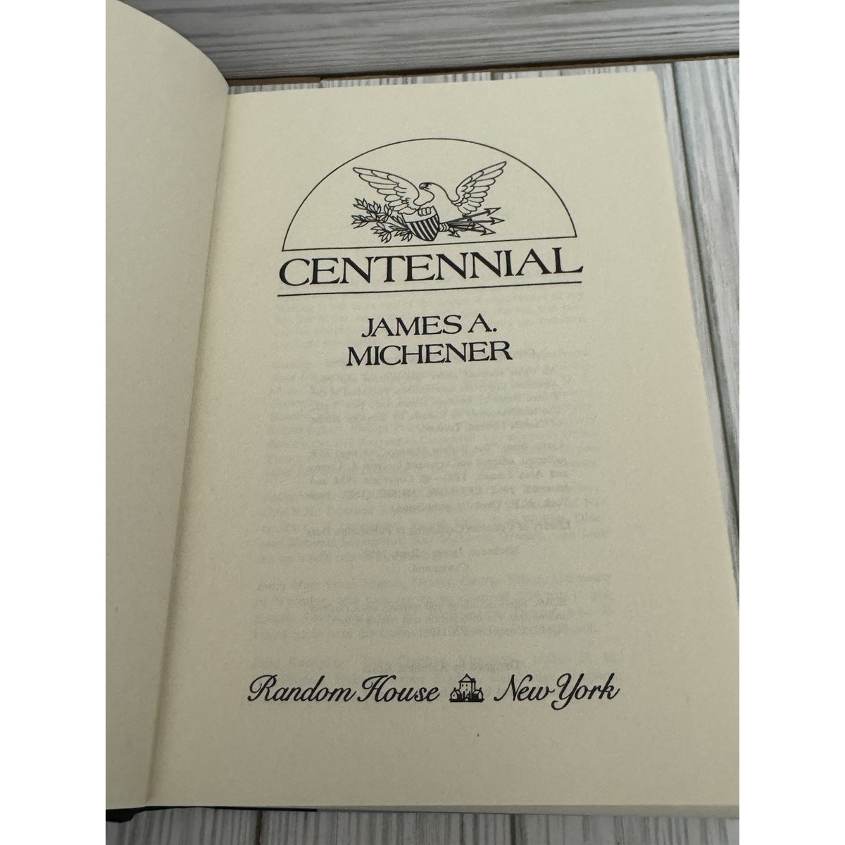 Centennial James A Michener 1974 HC Dust Jacket Random House Vintage Cover