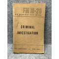 1945 FM 19-20 Criminal Investigation War Department Reference 358 Pages