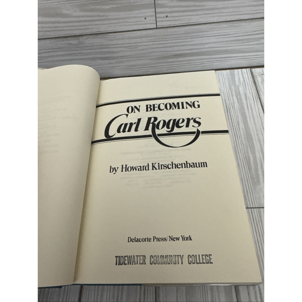 On Becoming Carl Rogers by Kirschenbaum, Howard