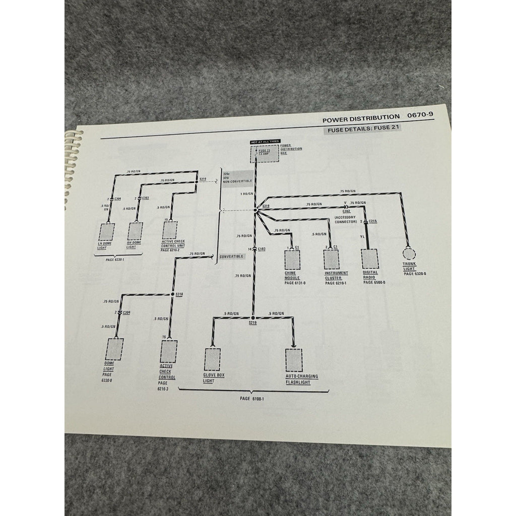Original Genuine OEM 1987 BMW 3 Series Electrical Troubleshooting Service Manual