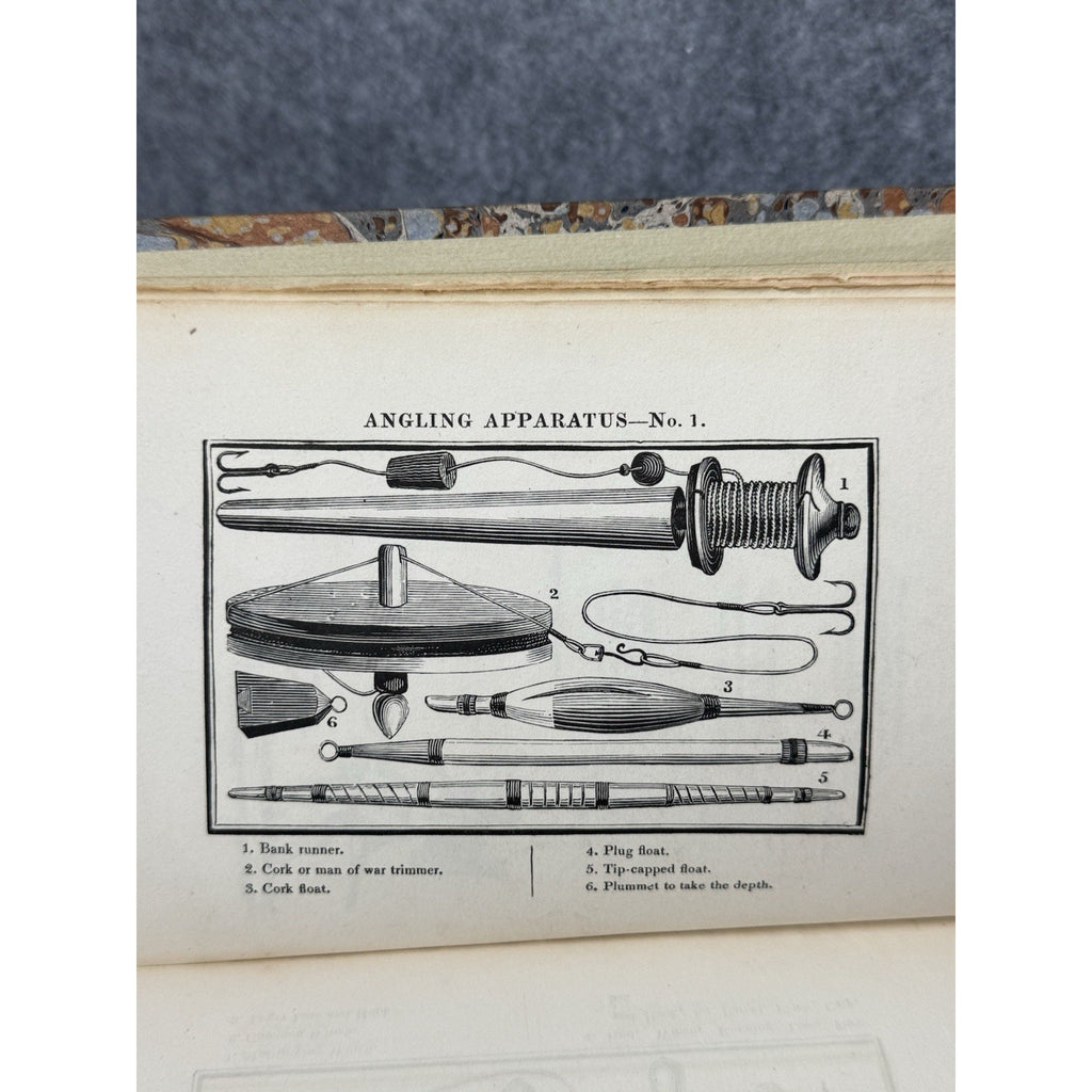 1825 Angler’s Guide T.F. Salter 6th Ed Large Paper Extra Illustrated Fishing