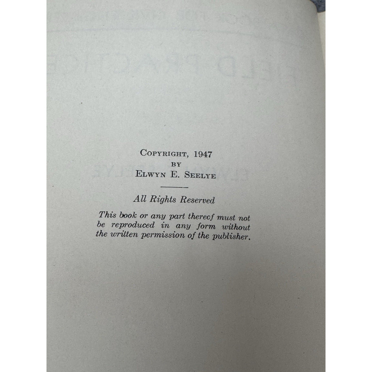 1947 Data Book for Civil Engineers Field Practice Vol 3 Seelye 1st Edition
