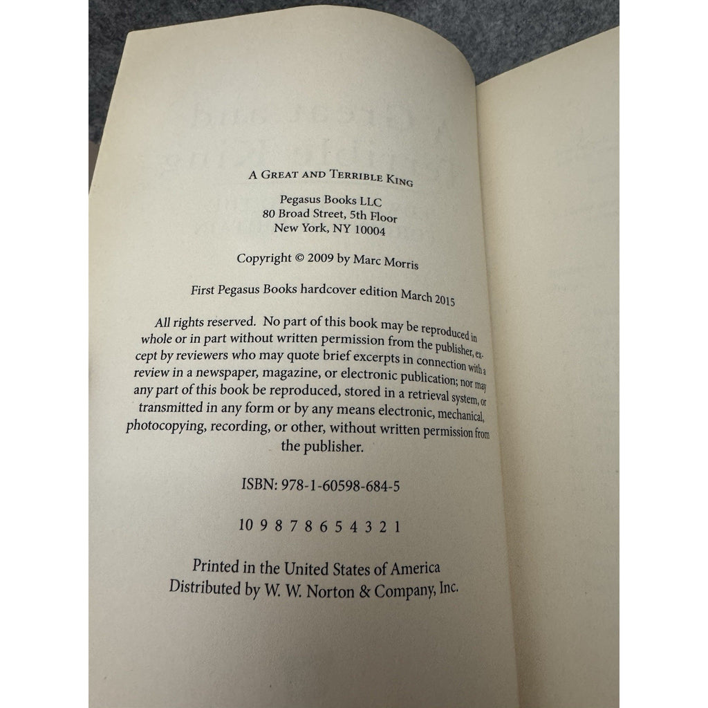 A Great and Terrible King ARC 2015 Marc Morris Edward I Britain