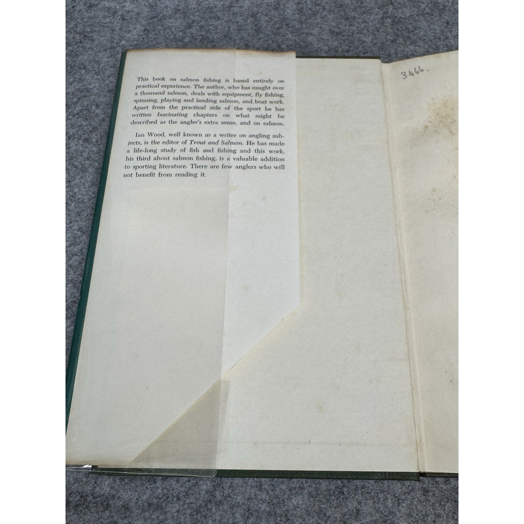 My Way with Salmon Ian Wood 1957 First Edition Angling Fishing HC DJ
