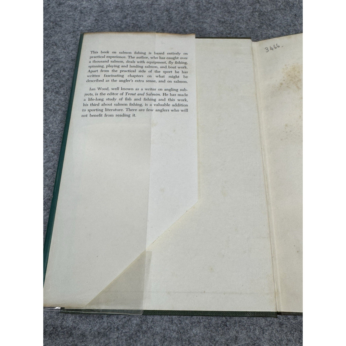 My Way with Salmon Ian Wood 1957 First Edition Angling Fishing HC DJ