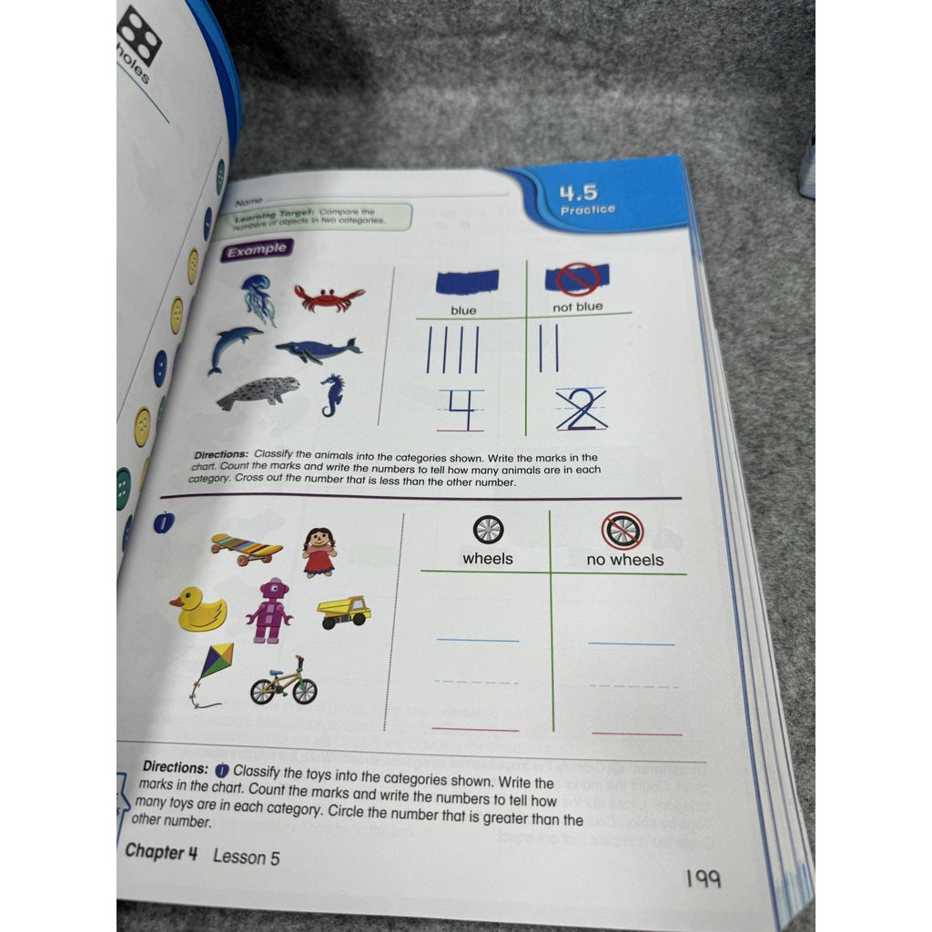 Math & You Kindergarten K Vol 1 & 2 Homeschool Workbook Set Larson Boswell