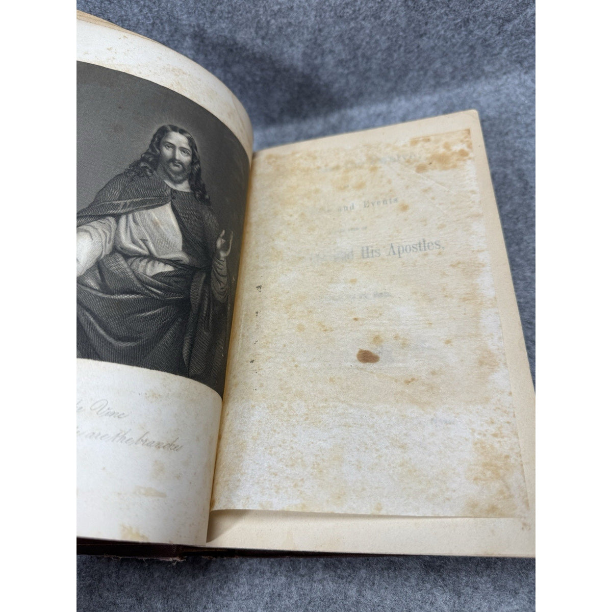 1867 Christ and the Twelve J G Holland Illustrated HC First Edition Religious