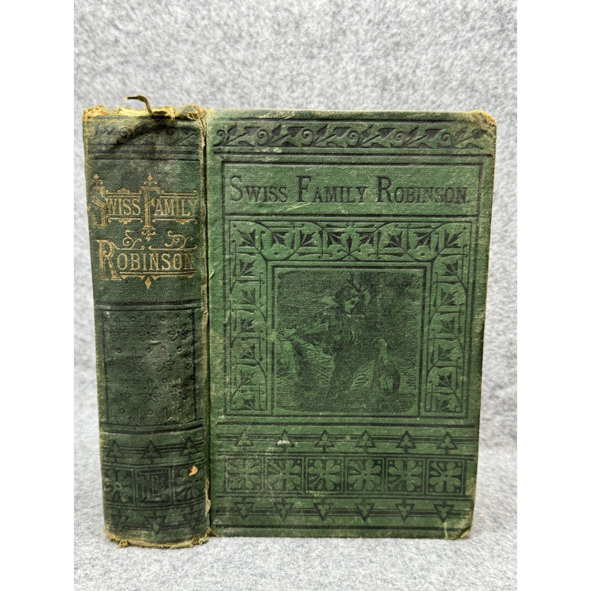1881 Swiss Family Robinson J B Lippincott HC Illustrated Antique Book