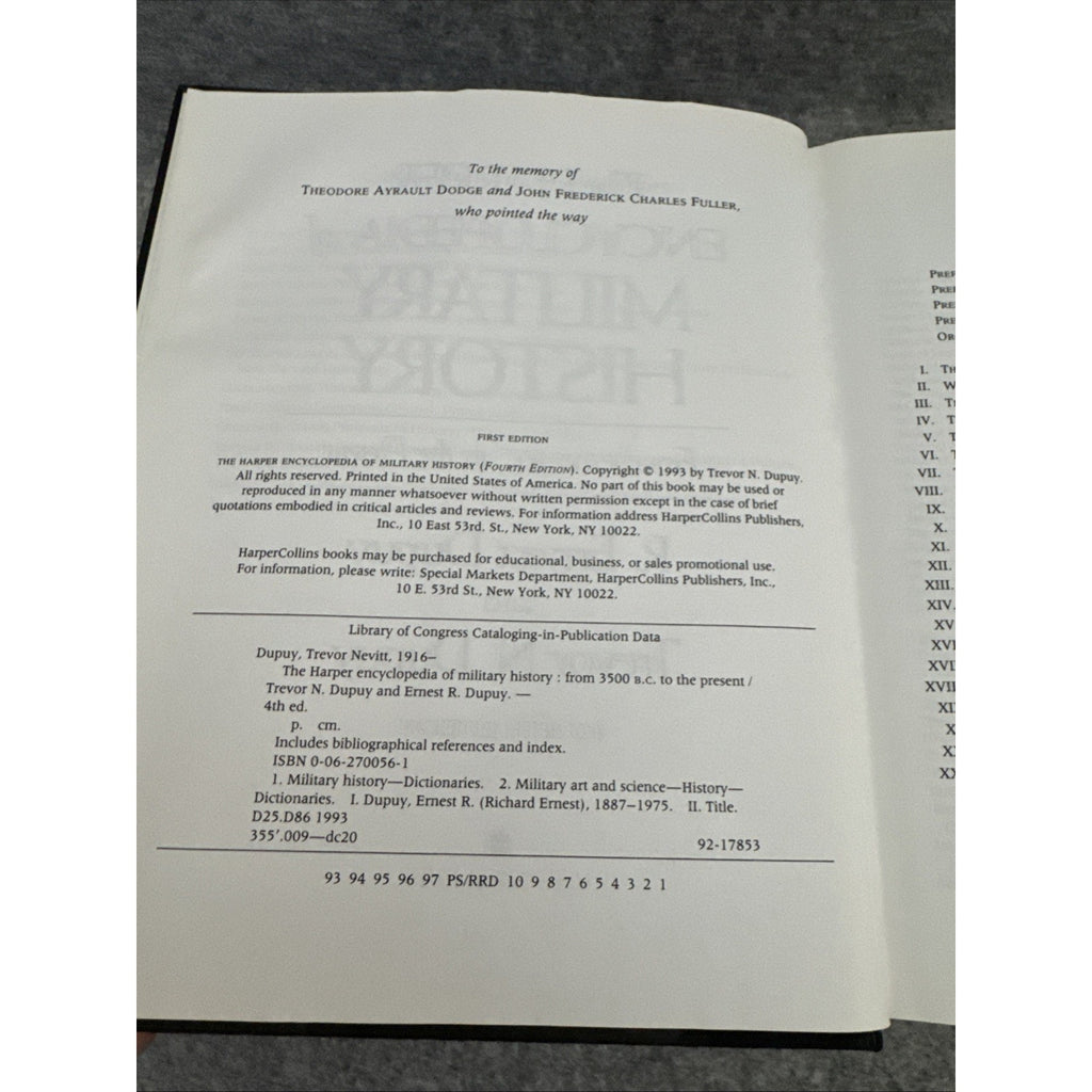 By R. Ernest Dupuy - The Harper Encyclopedia Of Military History: From 3500 BC