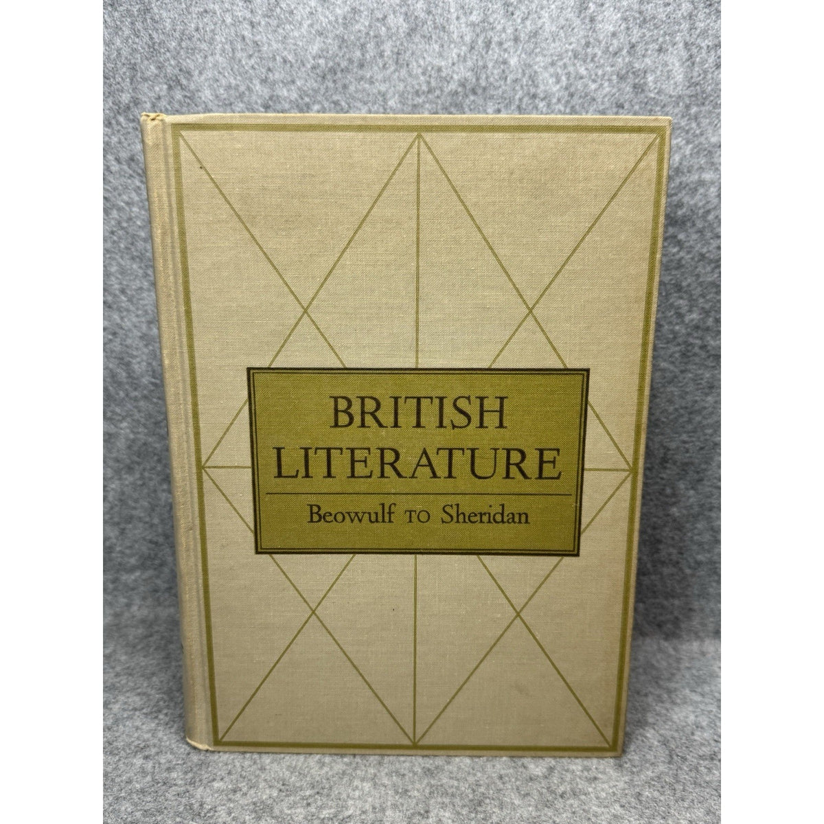 1951 British Literature Beowulf to Sheridan Hazelton Spencer Hardcover