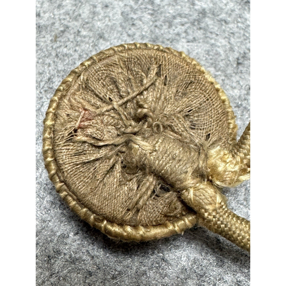 Dutch Army Officer Kepi Cockade Gold Bullion Orange Netherlands Hat Badge