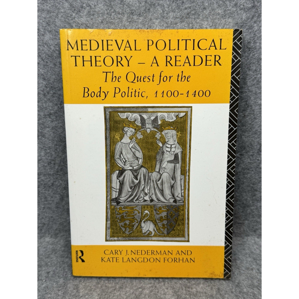 Medieval Political Theory A Reader 1993 First Edition Nederman Forhan Paperback