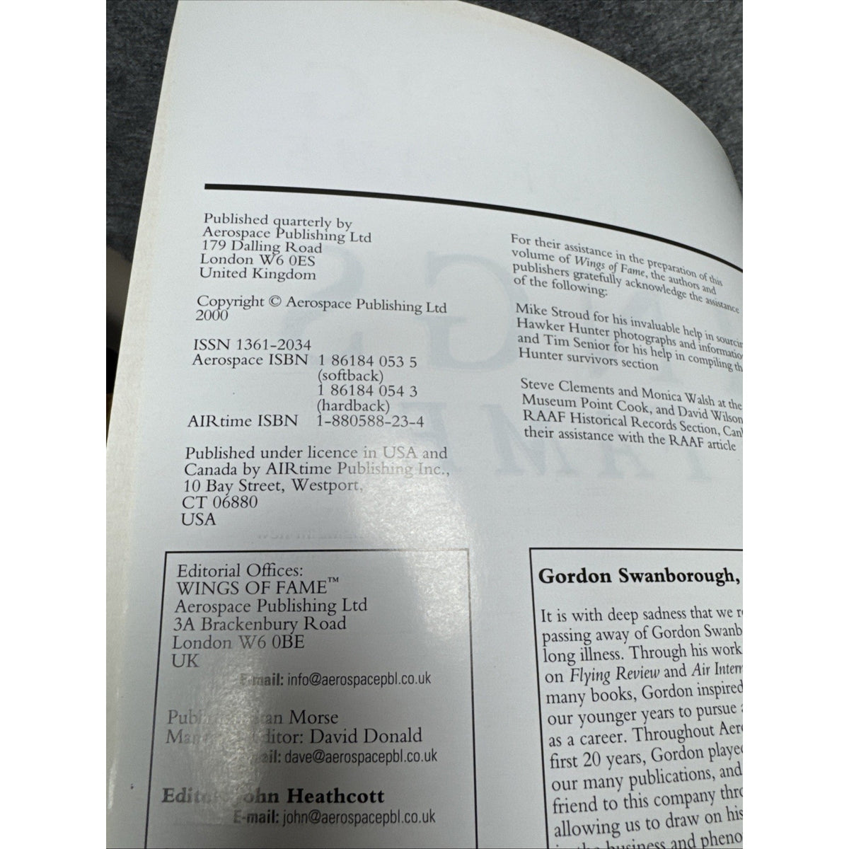 Wings of Fame, The Journal of Classic Combat Aircraft - Vol. 20
