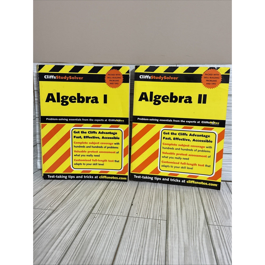 algebra 1 & 2 cliffsstudysolver