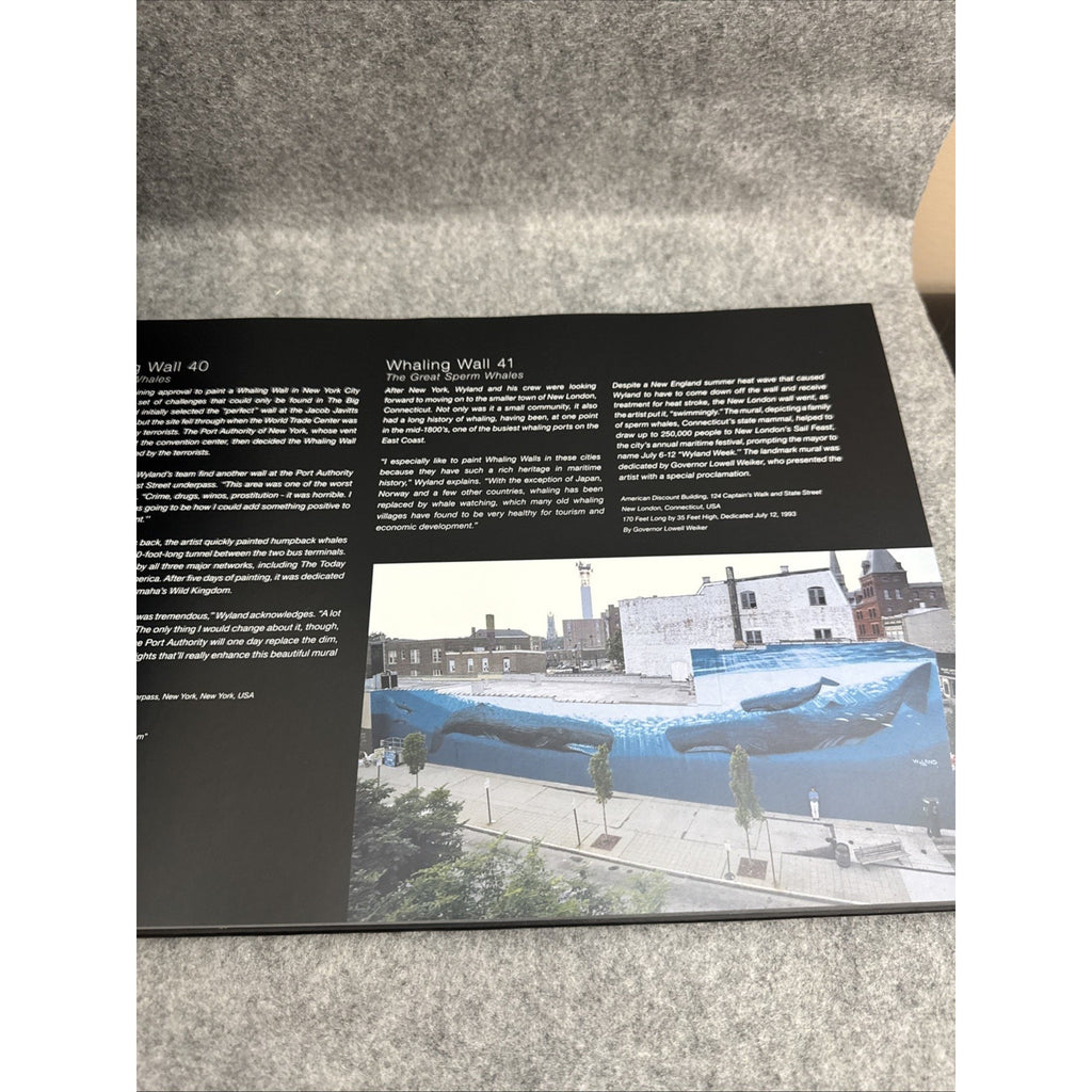 Wyland One Hundred Whaling Walls Mural Art Coffee Table Book - Signed